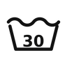 Wash at or below 30°C